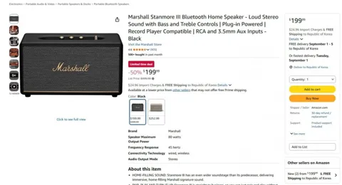 Marshall Stanmore III Bluetooth Home Speaker
