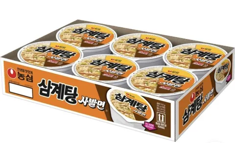 농심 삼계탕 사발면 85g, 6개 8980원 재입고 쿠팡